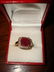 174: Ladies 10K Yellow Gold Ruby & Diamond Ring