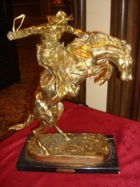 Signed "Bronco Buster" by Remington