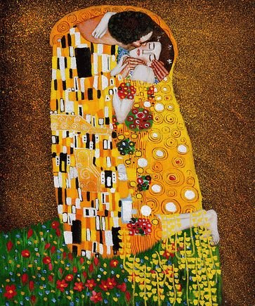 Klimt - The Kiss (Fullview) Oil Painting