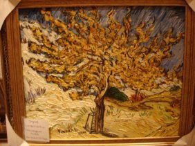 Van Gogh Signed Limited Edition Oil on Canvas: Van Gogh Signed Limited Edition Oil on Canvas "Mulberry Tree" comes with COA