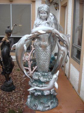 Silver, Gold & Platinum Patina Bronze Maiden Dolph