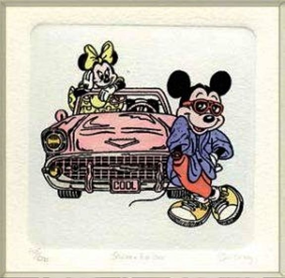 75: Licensed Disney Ltd. Ed. Hand Colored Etching