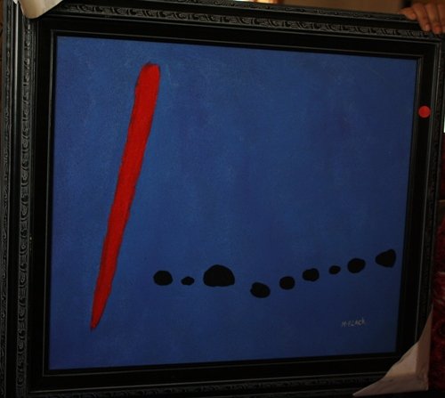 Signed #'d Miro Oil: Signed limited edition oil on canvas by artist Joan Miro "Bleu II" beautifully framed comes with all paperwork. Signed authorized in house artist in a limited edition series