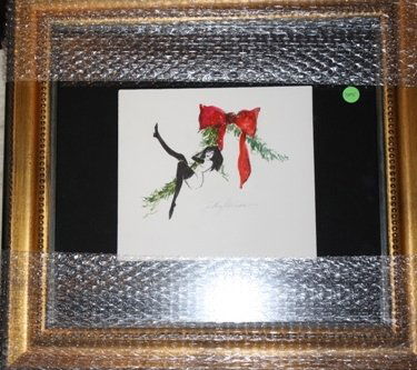 Original LeRoy Neiman Femlin: original black ink on paper by LeRoy Neiman "Femlin" beautifully framed comes with provenance