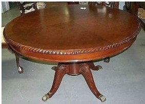 429: 52in ROUND DINING TABLE: 52in ROUND DINING TABLE Dimensions: 30.00 H, 52.00 W, 1.00 D