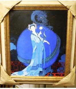 115B: Ltd. Ed. Giclee Barbier: limited edition giclee by artist George Barbier beautifully framed comes with pictured coa