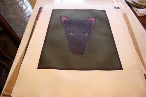 Original Etching Hand Signed Ltd. Ed. Scholder: original Etching Hand Signed Ltd. Ed. Fritz Scholder comes with authentication unframed