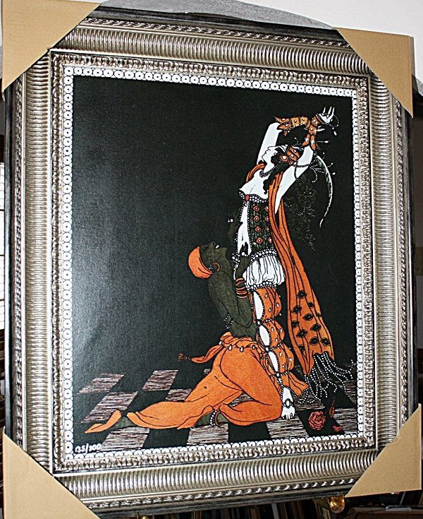 "Nijinsky" by Barbier: George Barbier (1882 - 1932) was one of the great French illustrators of the early 20th century. Born in Nantes, France on October 10, 1882, Barbier was 29 years old when he mounted his first exhibiti