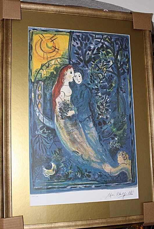 "The Wedding" by Marc Chagall: Marc Chagall (7 July 1887 – 28 March 1985), was a Russian–French artist, associated with several key art movements and was one of the most successful artists of the twentieth century. He created a