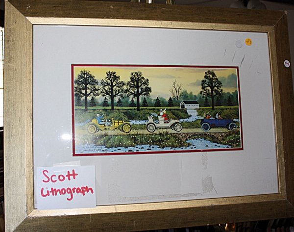 "Merrily We Roll Along" by Wooster-Scott: Jane Wooster Scott entered the millennium prepared to establish new records. She concluded the last millennium named by the Guinness Book of Records as the most reproduced artist in America, beating o