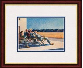 28M: People in the Sun, 1960by Edward HopperItem: Edward Hopper was born in the small Hudson River town of Nyack, New York State on the 22nd July 1882. Hopper didn't have many friends as a child, as he preferred activities on his own such as reading