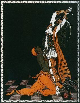 77R: Signed Ltd. Giclee Barbier: Signed limited edition giclee by artist George Barbier titled "Nijinsky" 20x24 please contact auctioneer about framing. Comes with COA
