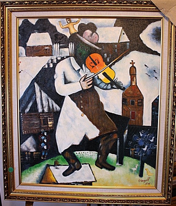 "The Violinist" by Marc Chagall: Marc Chagall (7 July 1887 – 28 March 1985), was a Russian–French artist, associated with several key art movements and was one of the most successful artists of the twentieth century. He created a