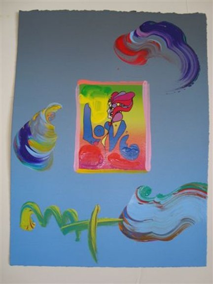 Original Peter Max "Love": Cosmic 60s" art, as it came to be known, appeared on posters and were seen on the walls of college dorms all across America. Max then became fascinated with new printing techniques that allowed for fo