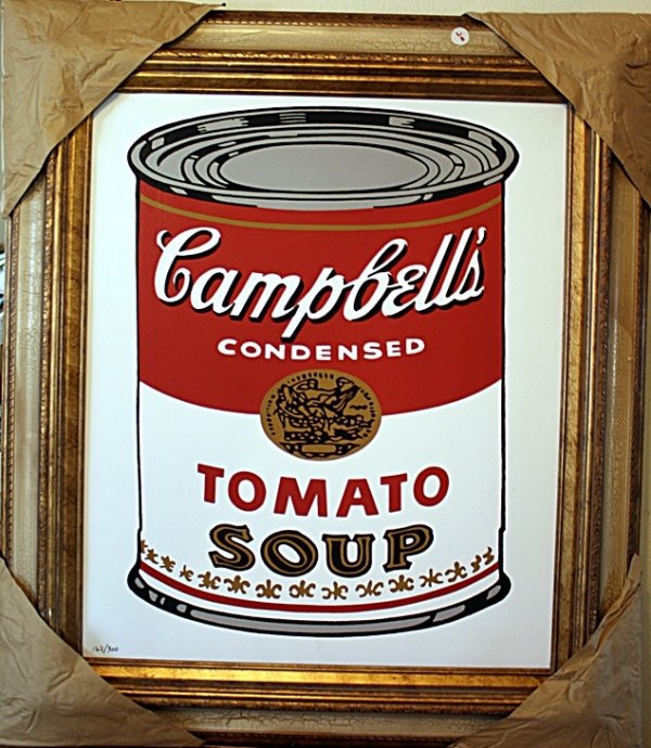 "Campbell Soup" by Andy Warhol: Andrew Warhola (August 6, 1928 – February 22, 1987), known as Andy Warhol, was an American painter, printmaker, and filmmaker who was a leading figure in the visual art movement known as pop art. Af