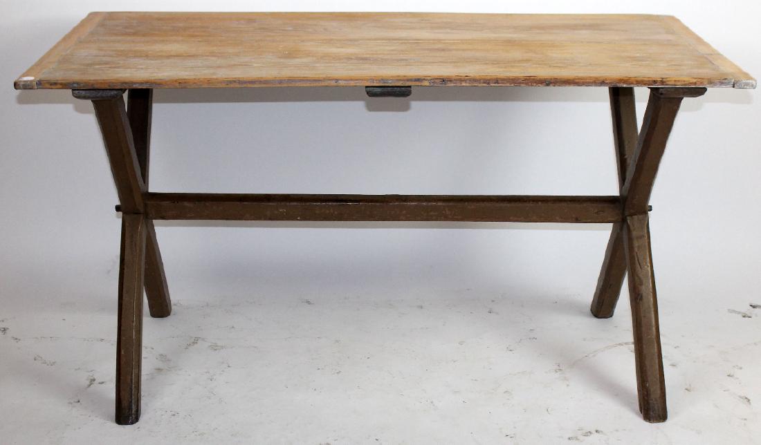 Antique Bath England plank top pine table (1 of 4)