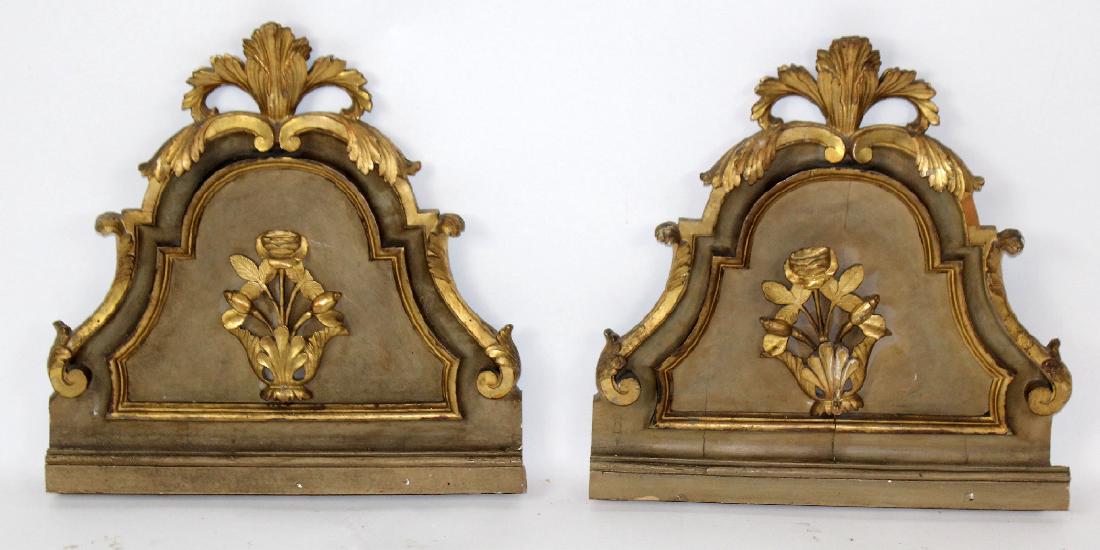 Pair of antique Italian gilt wood fragments (1 of 4)