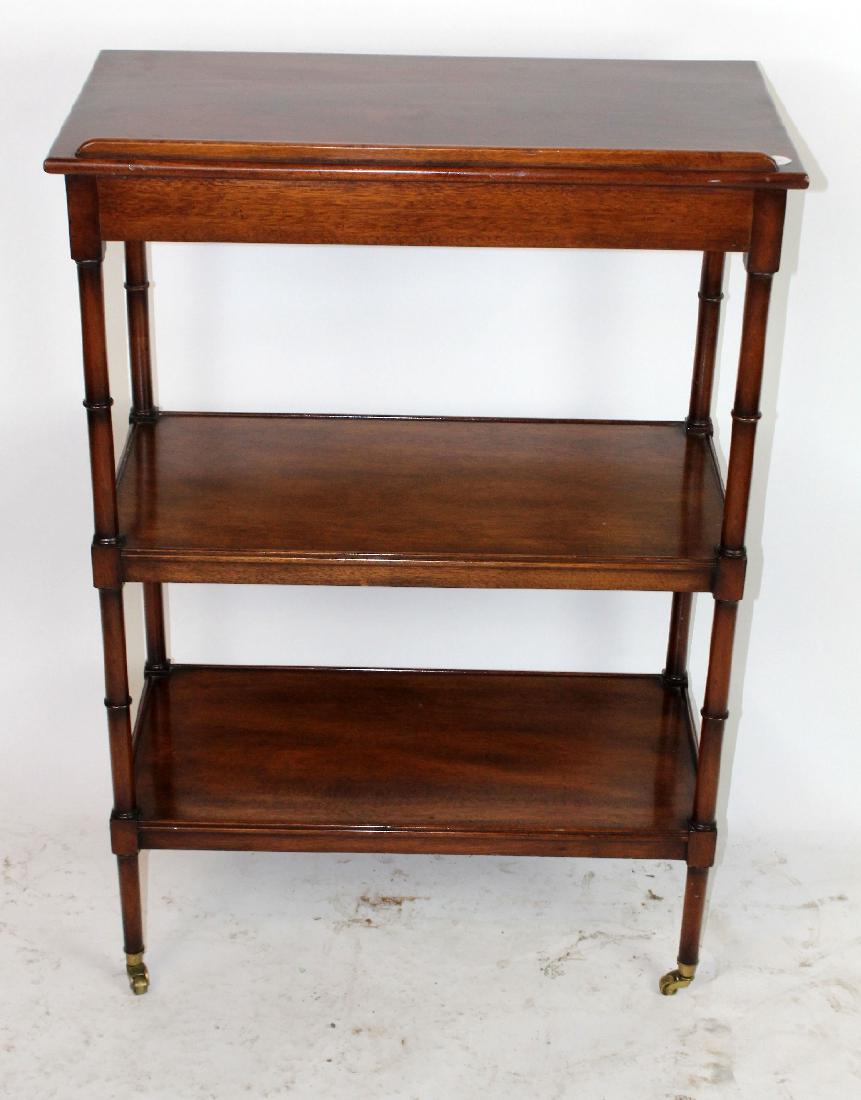 3-tier mahogany serving cart (1 of 5)