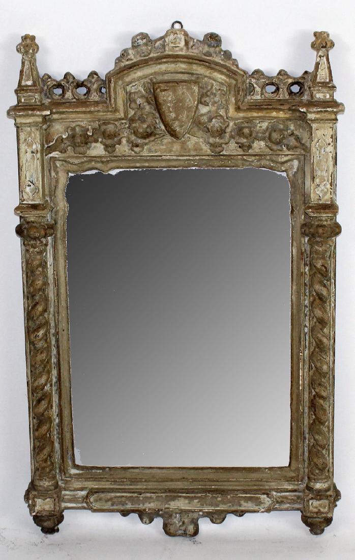 Italian carved and painted mirror (1 of 5)