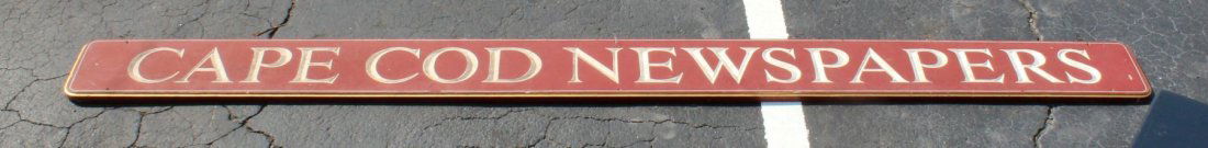 Cape Cod newspaper wooden sign (1 of 4)