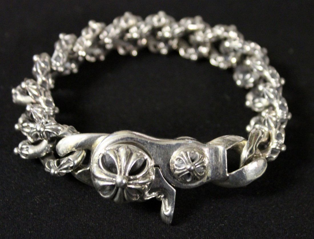 Chrome Hearts men's sterling silver bracelet (1 of 4)