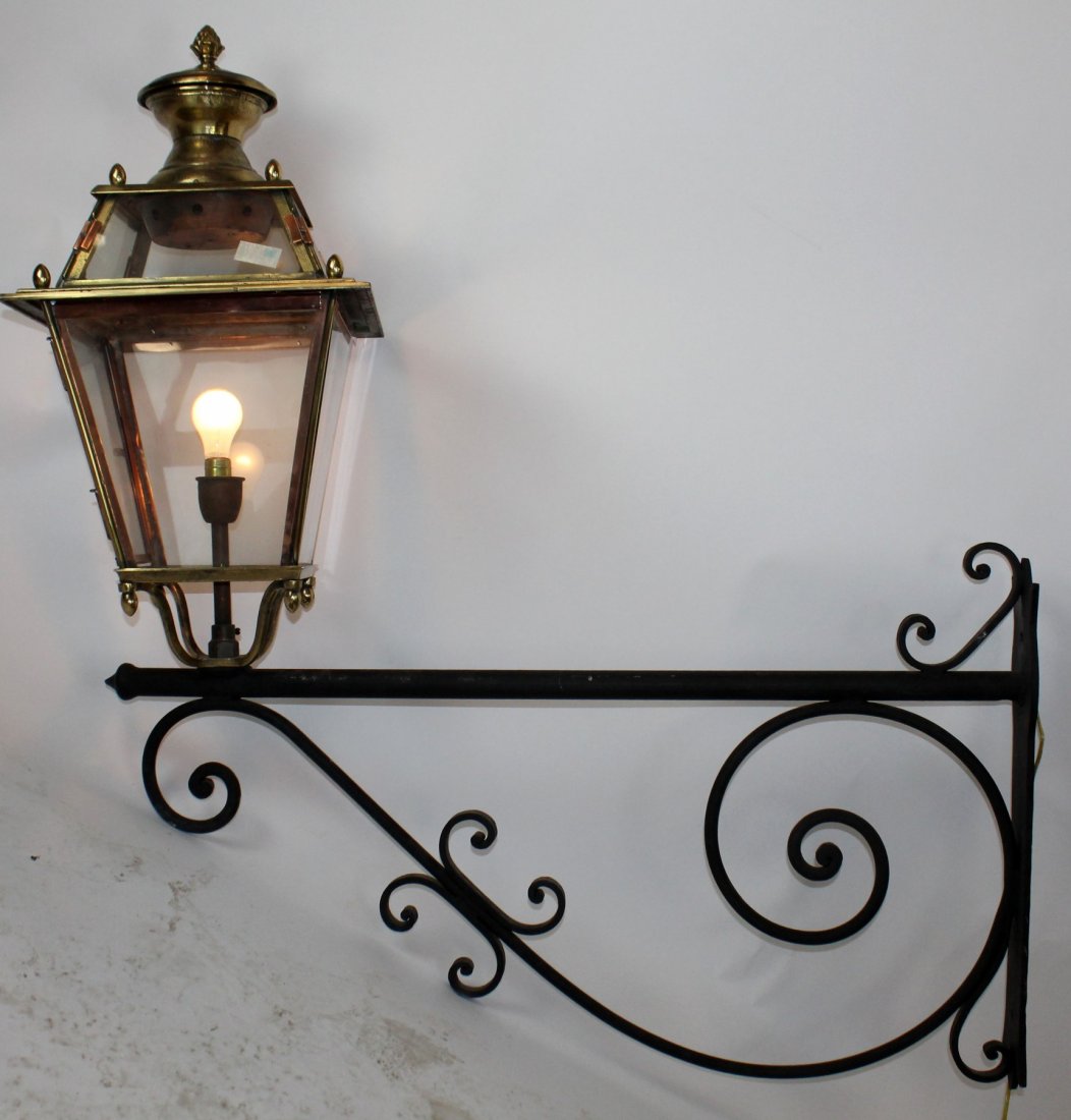 French brass and copper lantern (1 of 4)
