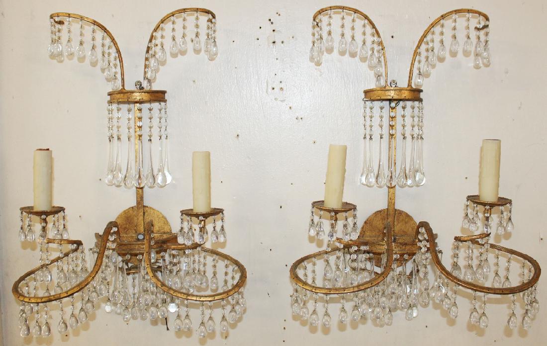 Pair of Venetian beaded wall sconces (1 of 5)