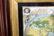 Pair of map prints in antique mahogany frames - 2