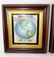 Pair of map prints in antique mahogany frames - 3
