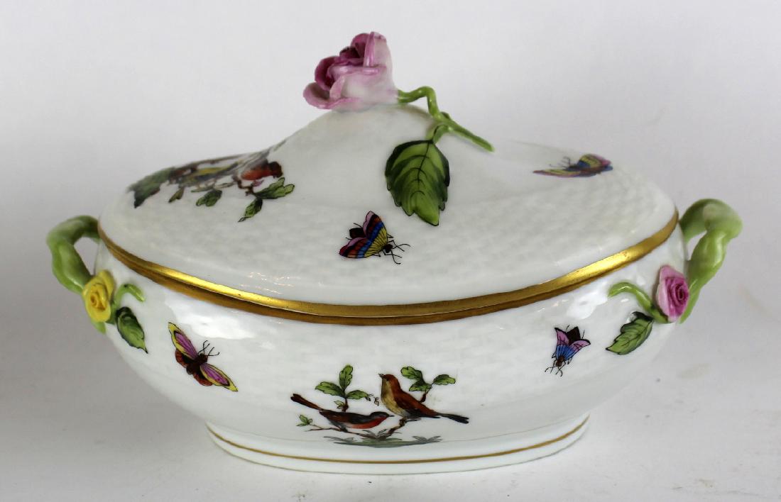 Herend Rothschild porcelain lidded bowl (1 of 6)