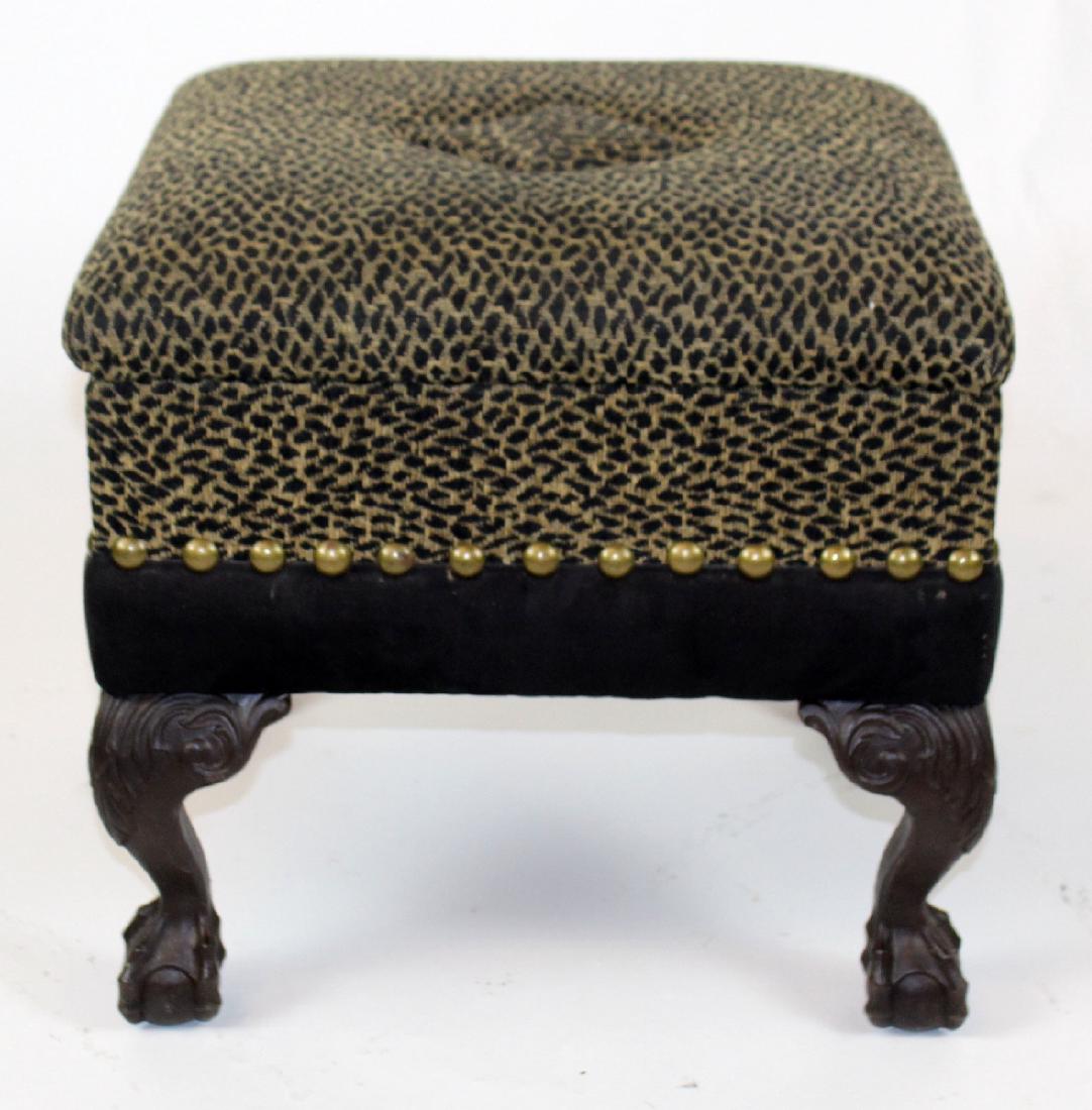 Upholstered foot stool (1 of 3)