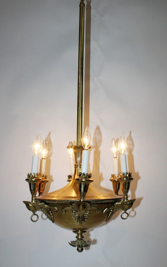 Antique Victorian brass chandelier (1 of 5)