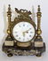Miniature French Louis XVI bronze clock