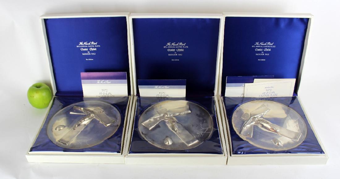 Lot of 3 Lincoln Mint Easter plates, 1 st  edition. (1 of 5)