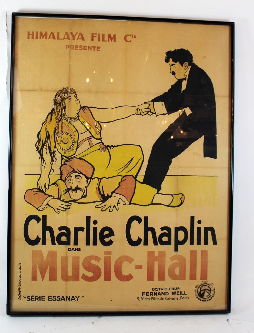 Original Charlie Chaplin French movie poster (1 of 6)