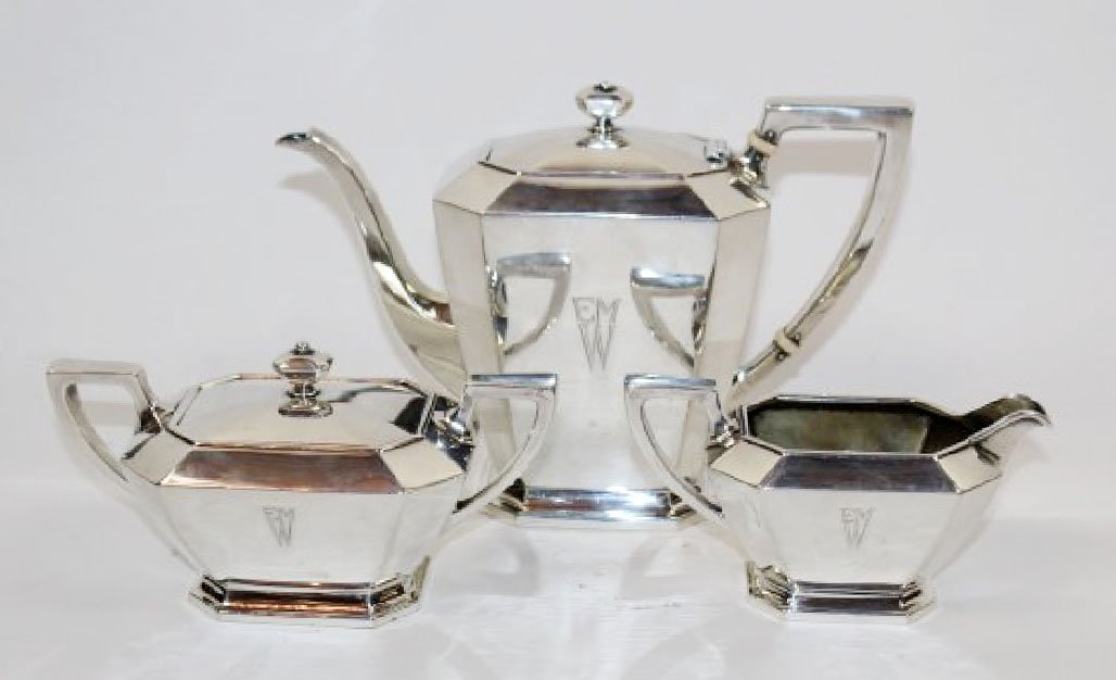 Gorham Fairfax sterling silver 3pc coffee service (1 of 4)