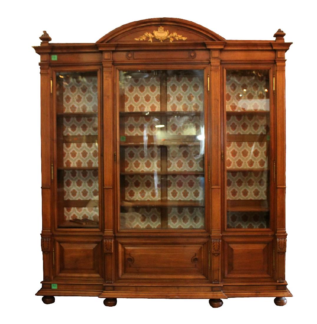 French 19th century walnut bookcase (1 of 6)
