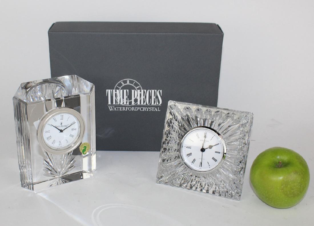 Lot of 2 Waterford crystal clocks (1 of 5)