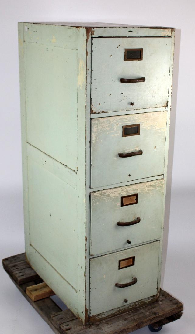 Distressed Painted Wooden File Cabinet Aug 05 2017 King