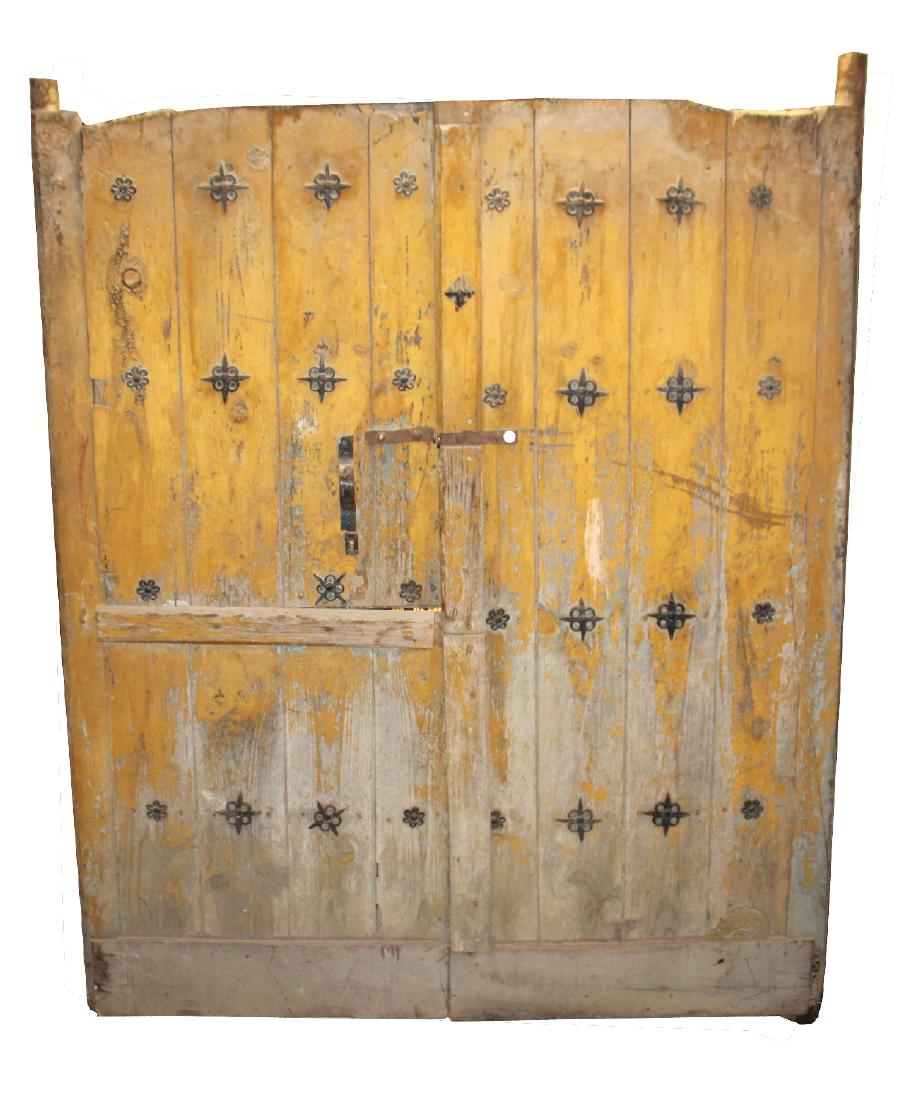 Pair of rustic doors with iron studs (1 of 4)