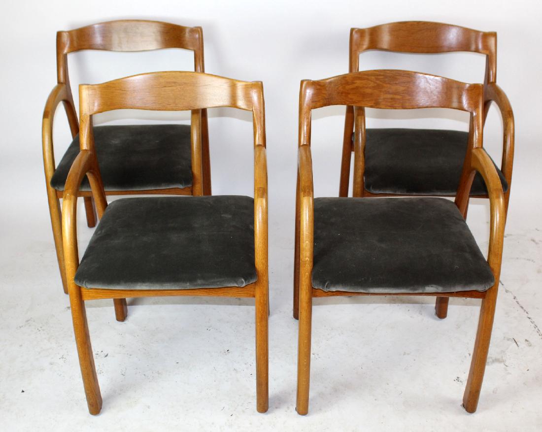 Set of 4 Mid Century teak armchairs (1 of 6)