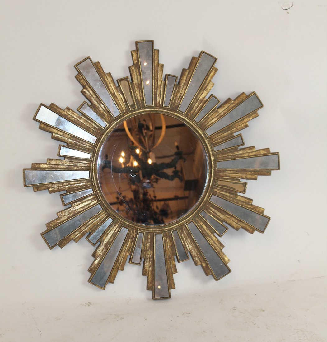French sunburst mirror: French sunburst mirror. 35"dia