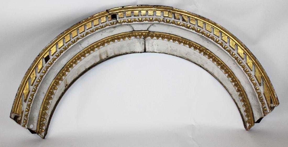 Antique French painted architectural fragment (1 of 6)