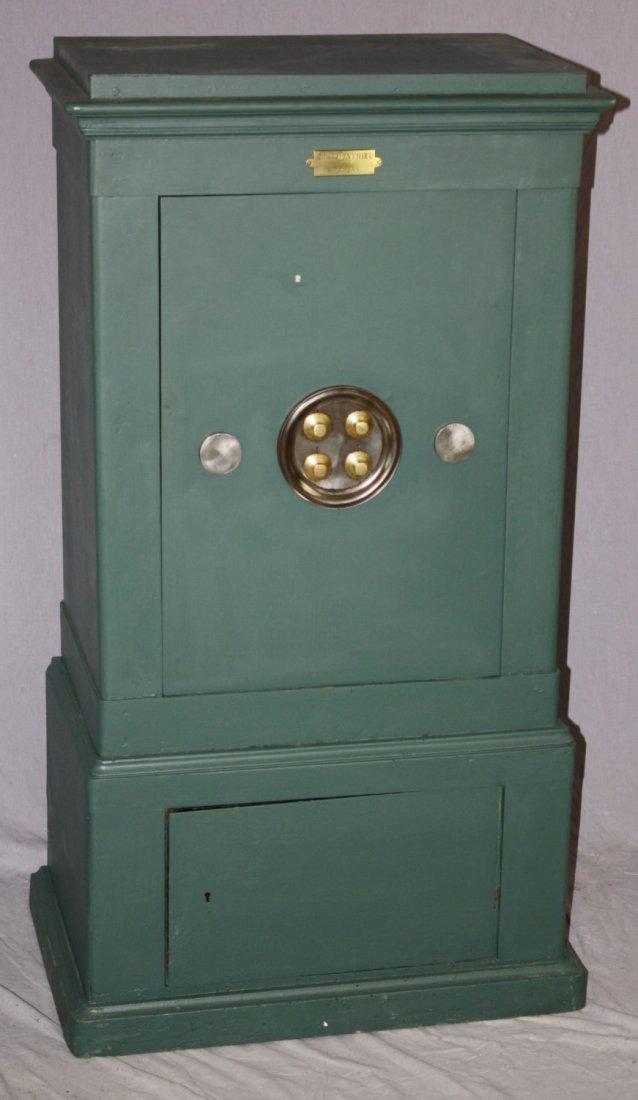 Antique French Edouard Mathieu floor safe (1 of 5)