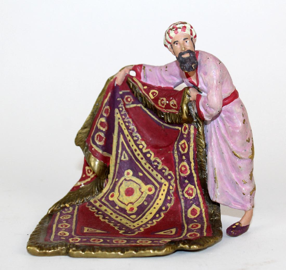 Cold painted bronze figurine (1 of 7)