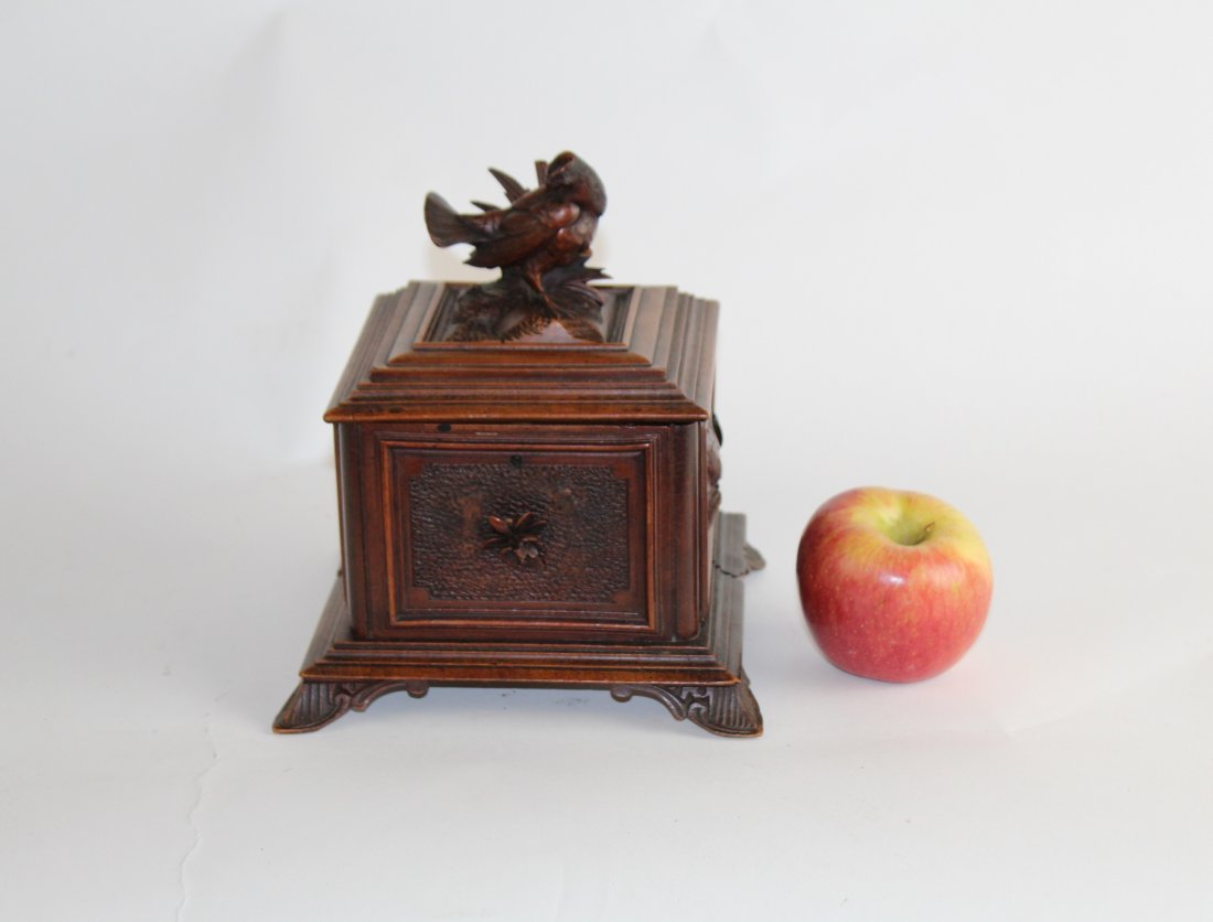 French Black Forest carved jewelry box (1 of 4)