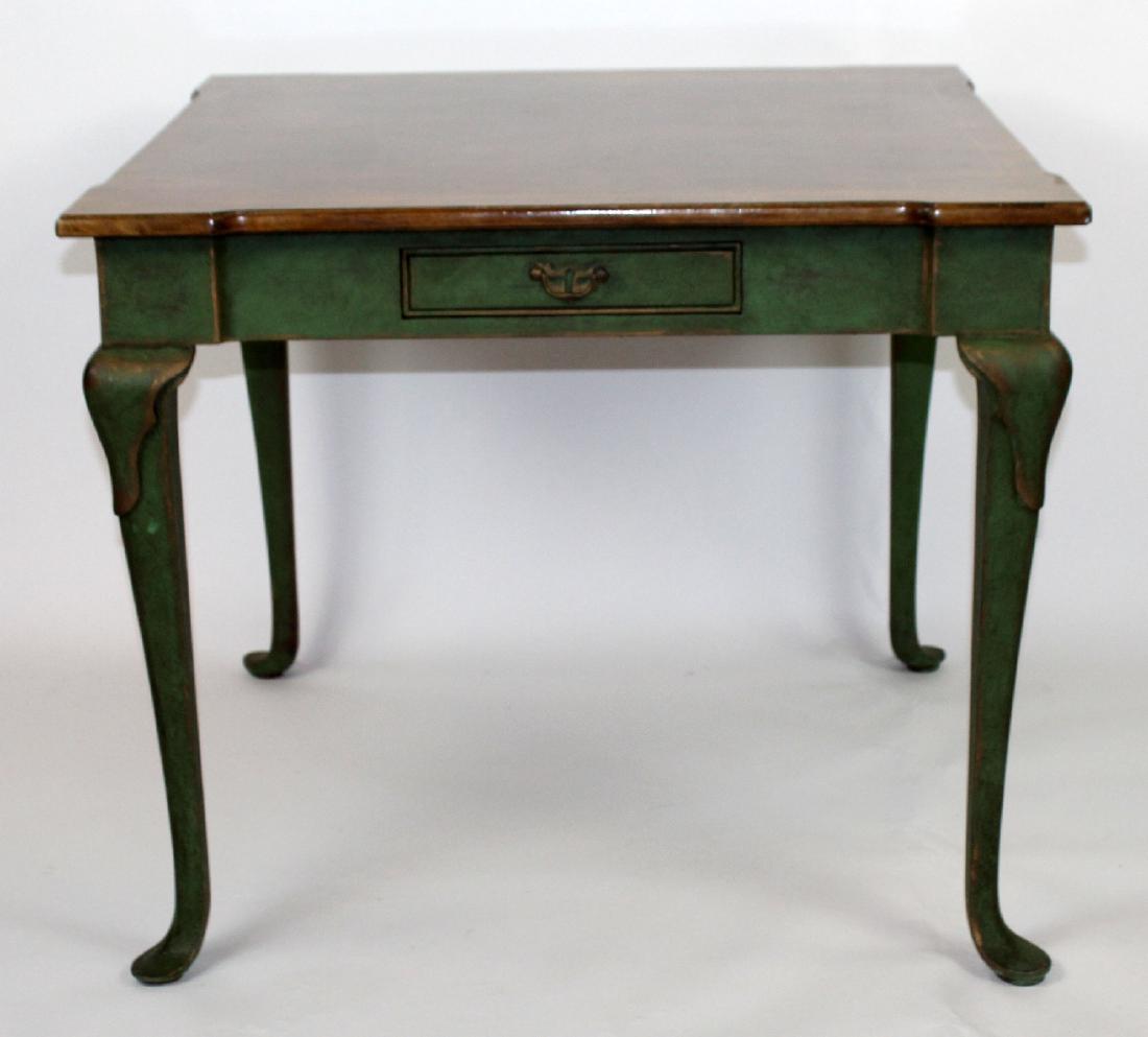 Queen Anne painted game table (1 of 6)