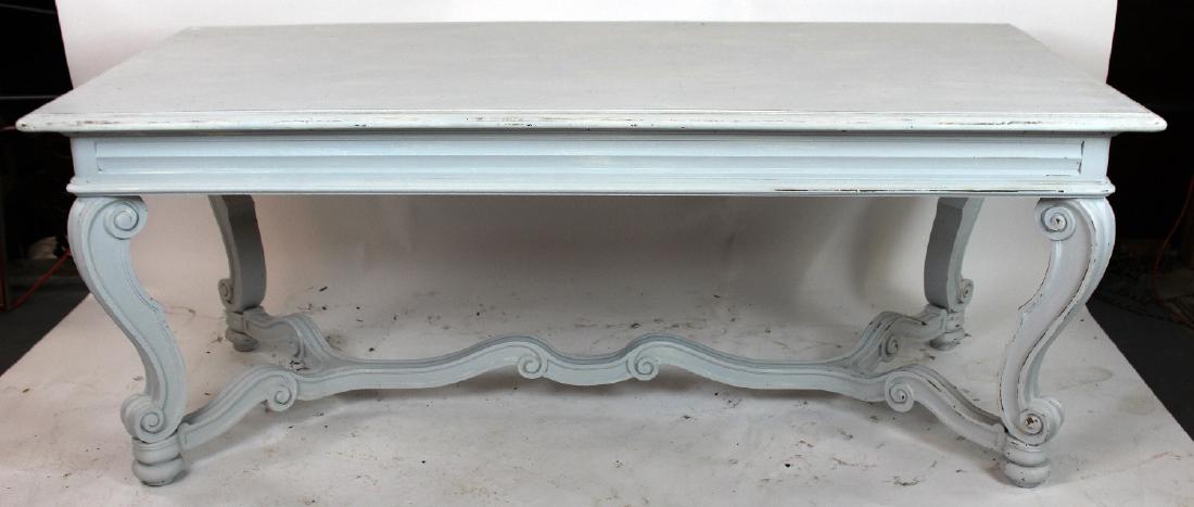 Italian Tuscan painted dining table (1 of 6)