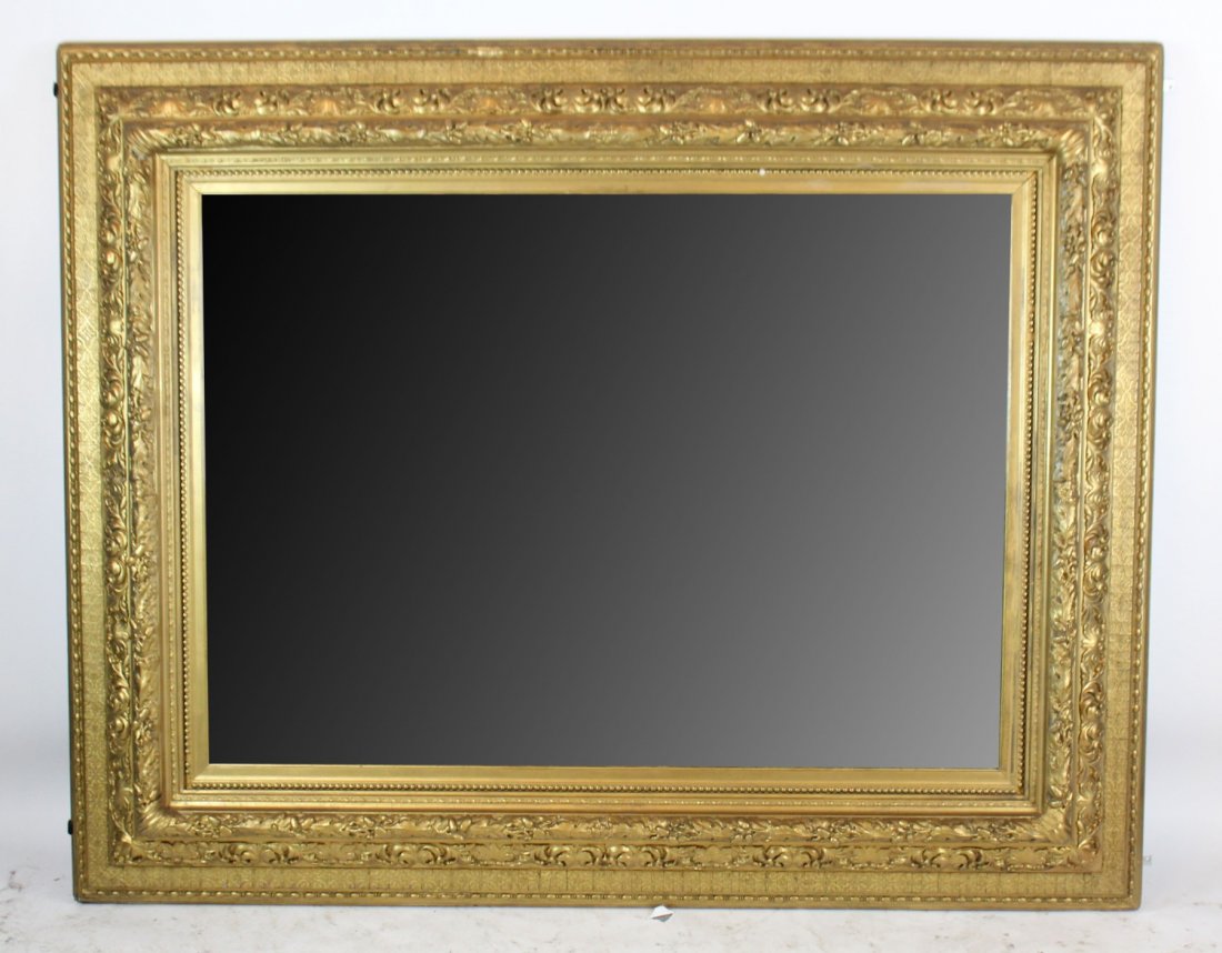 Large scale carved gilt frame mirror (1 of 5)