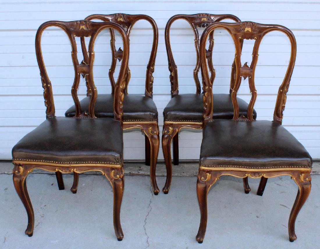 4 Italian Chippendale dining chairs (1 of 4)